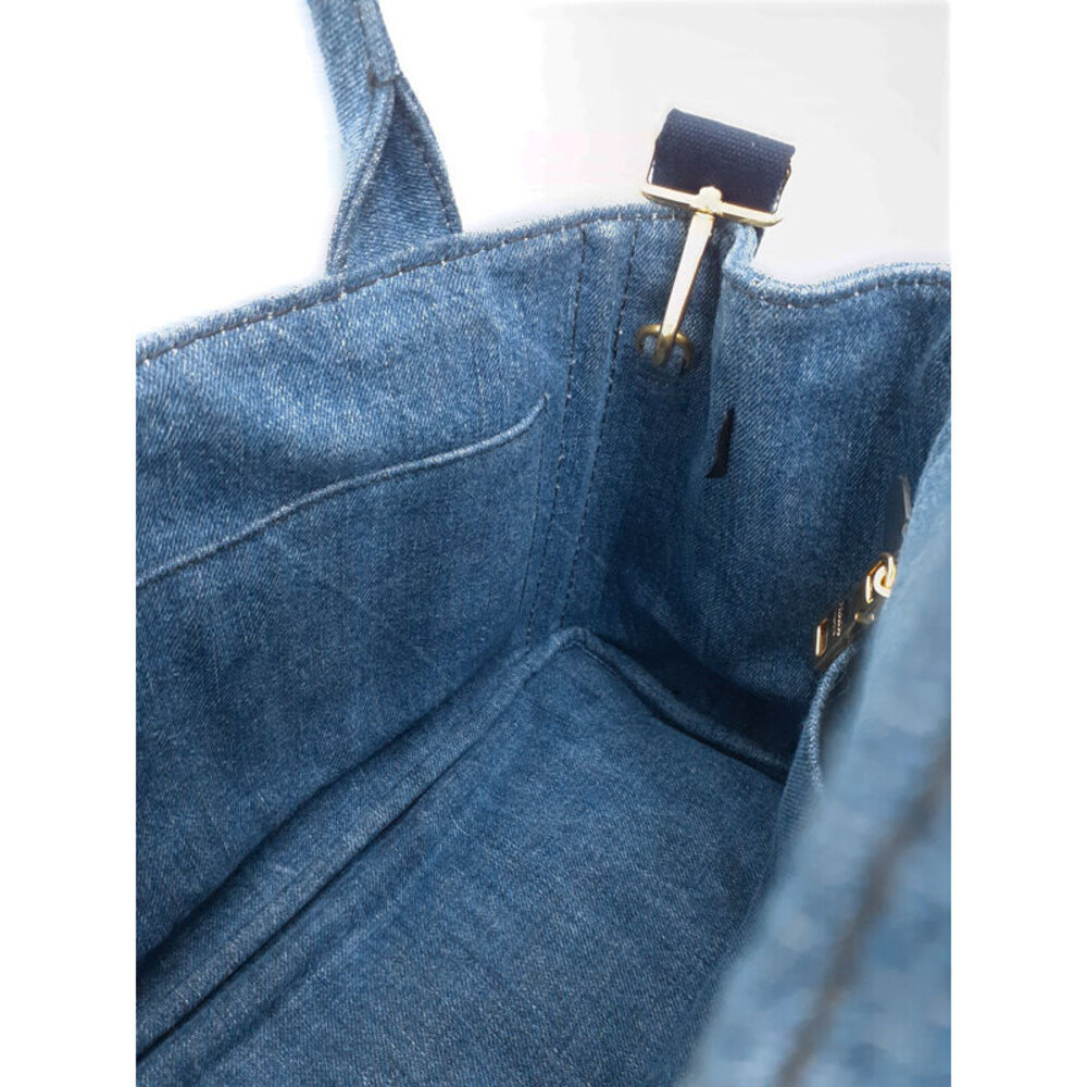 PRADA Canapa Denim Handbag Bag - Picture 5 of 9